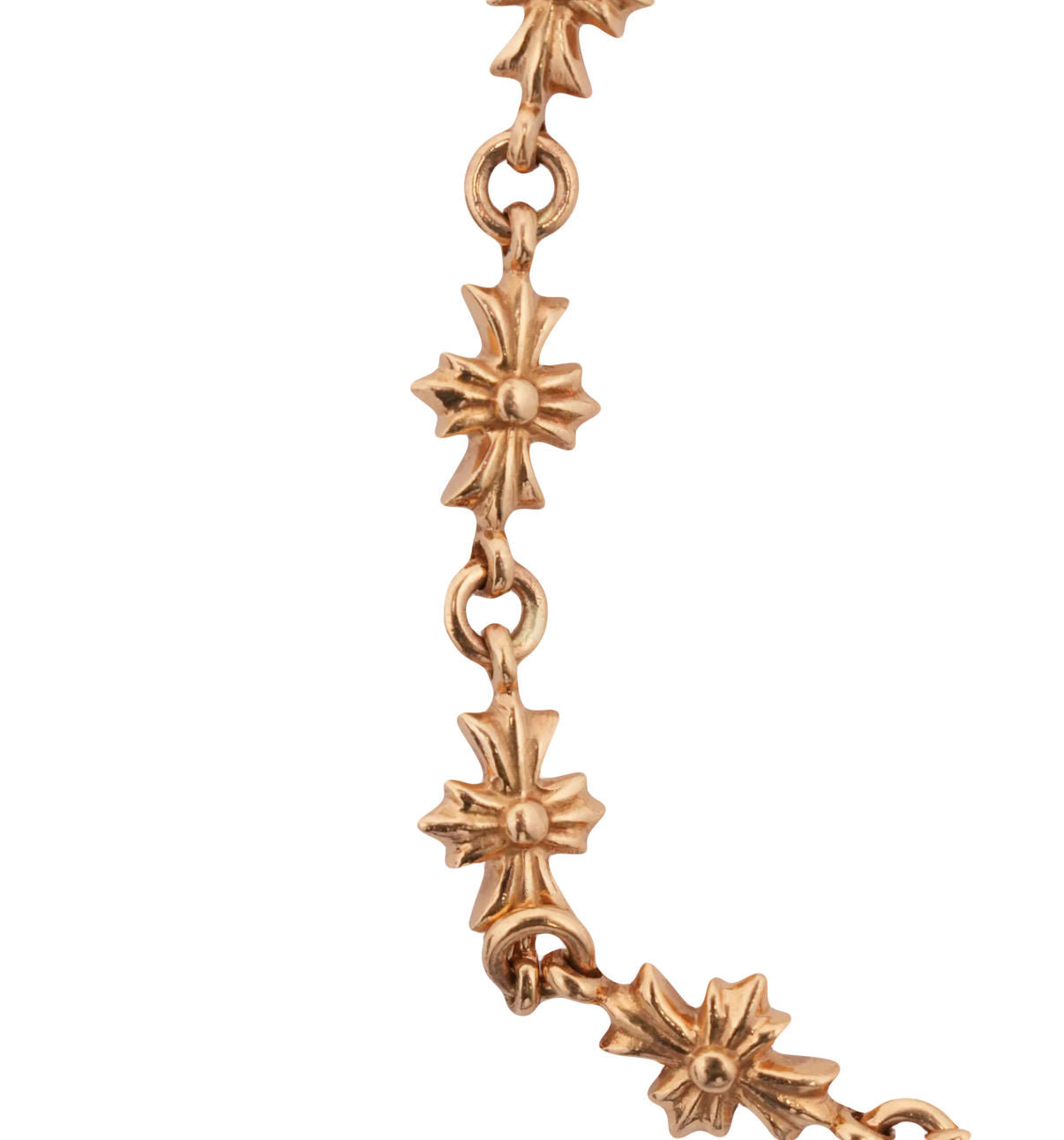 Chrome Hearts 22k Gold Tiny E Bracelet