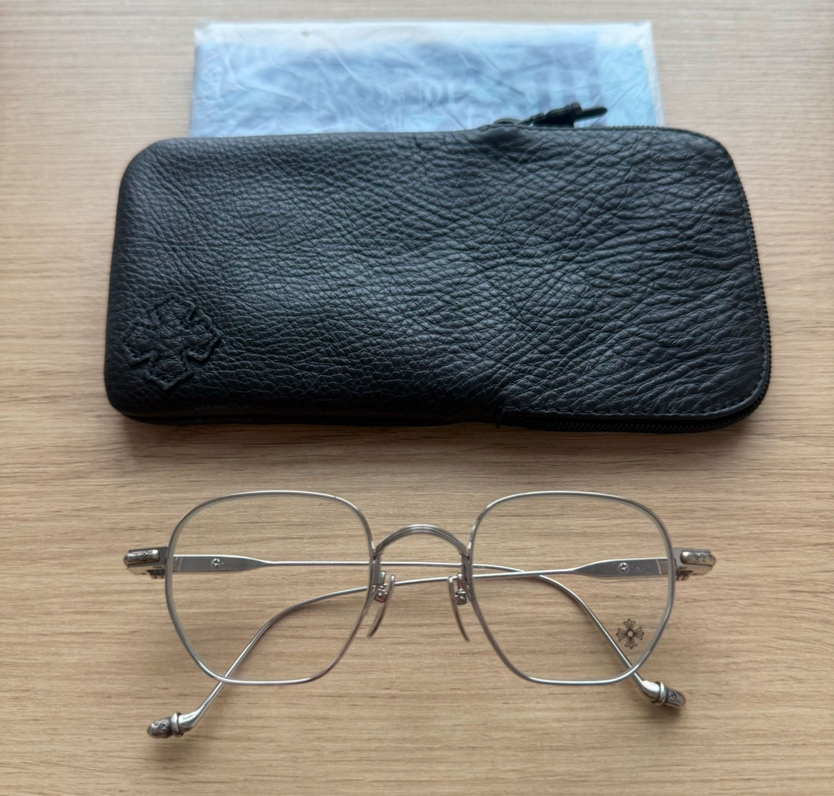 Chrome Hearts Silver Vagilictorian Glasses