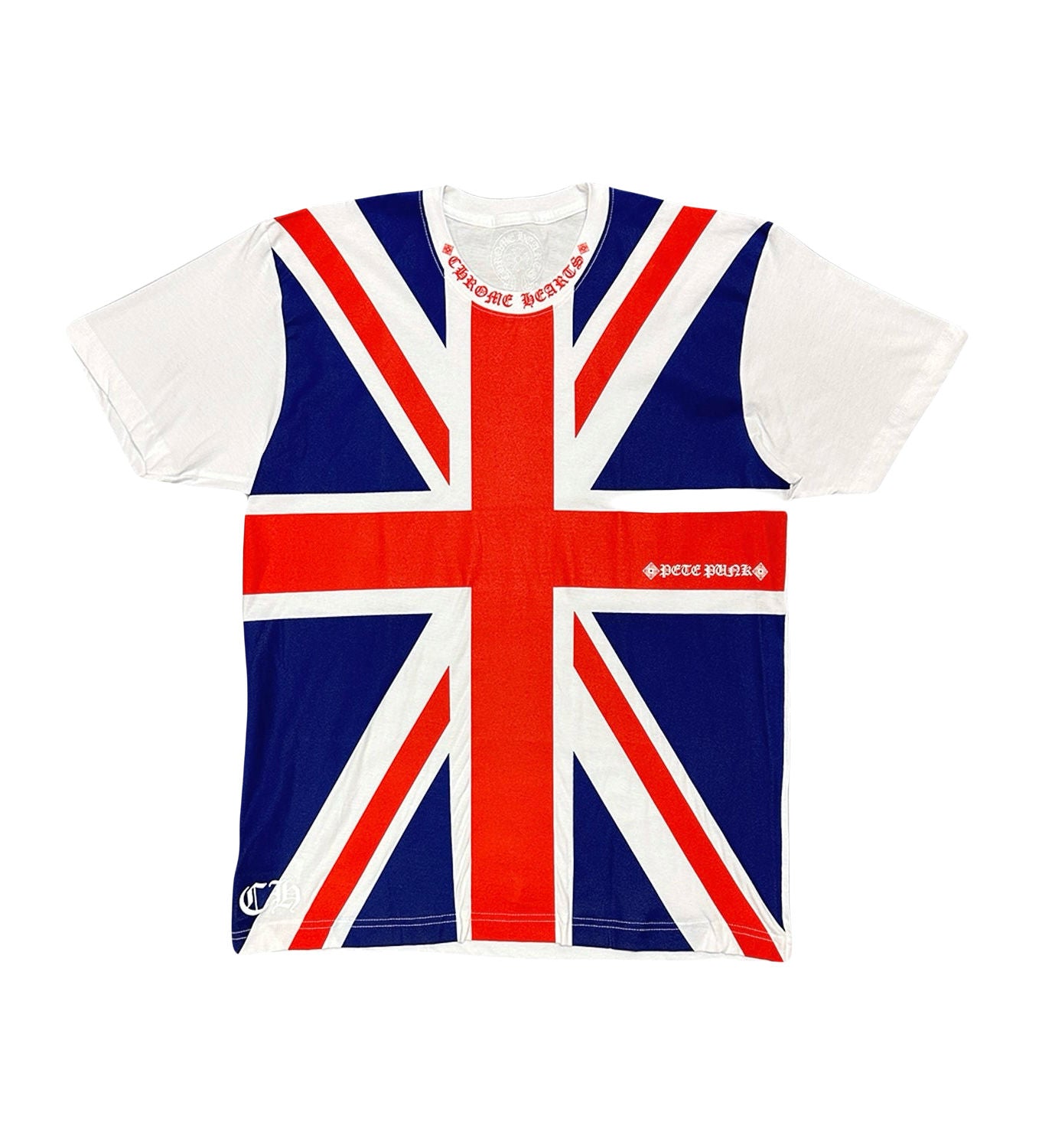 Chrome Hearts White British Flag S/s Large