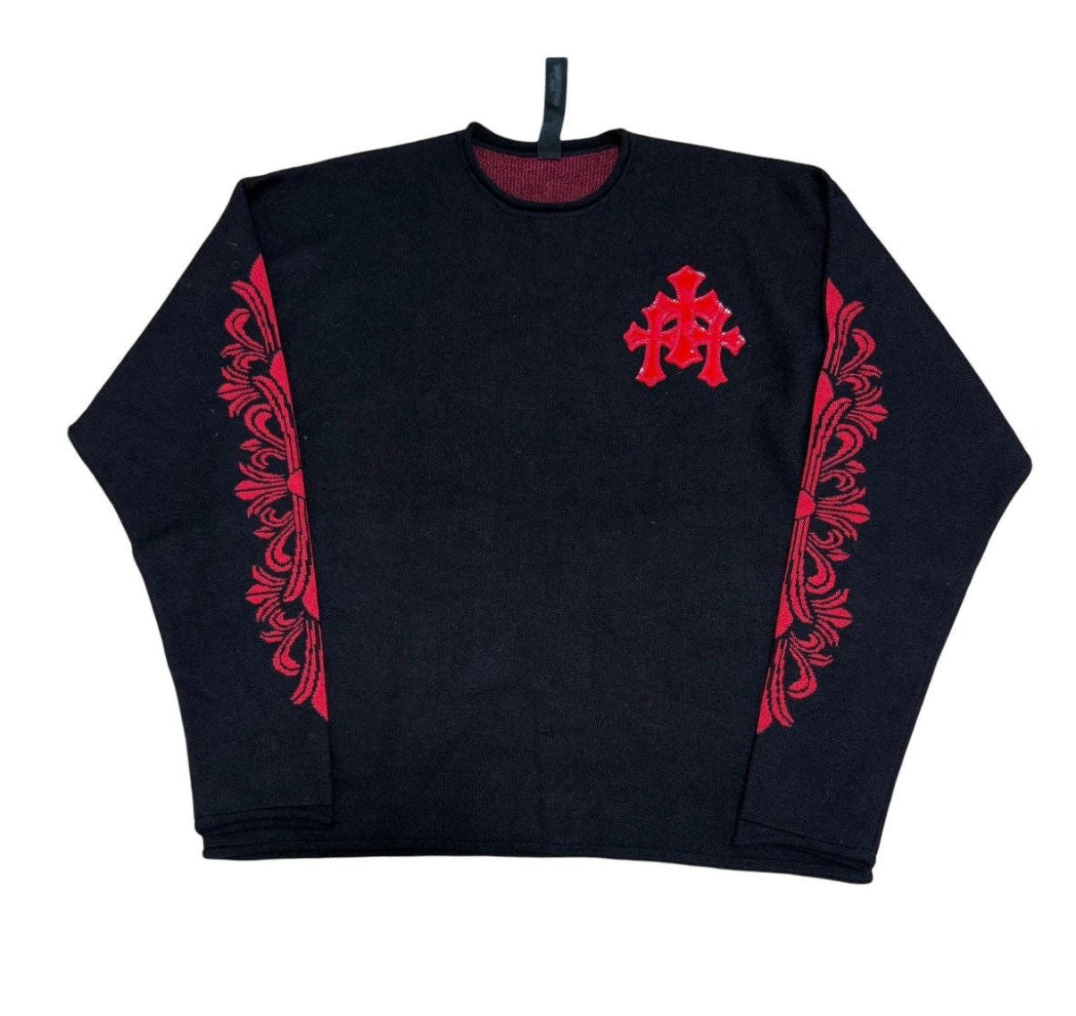 Chrome Hearts Black Cashmere Triple Cross Crewneck