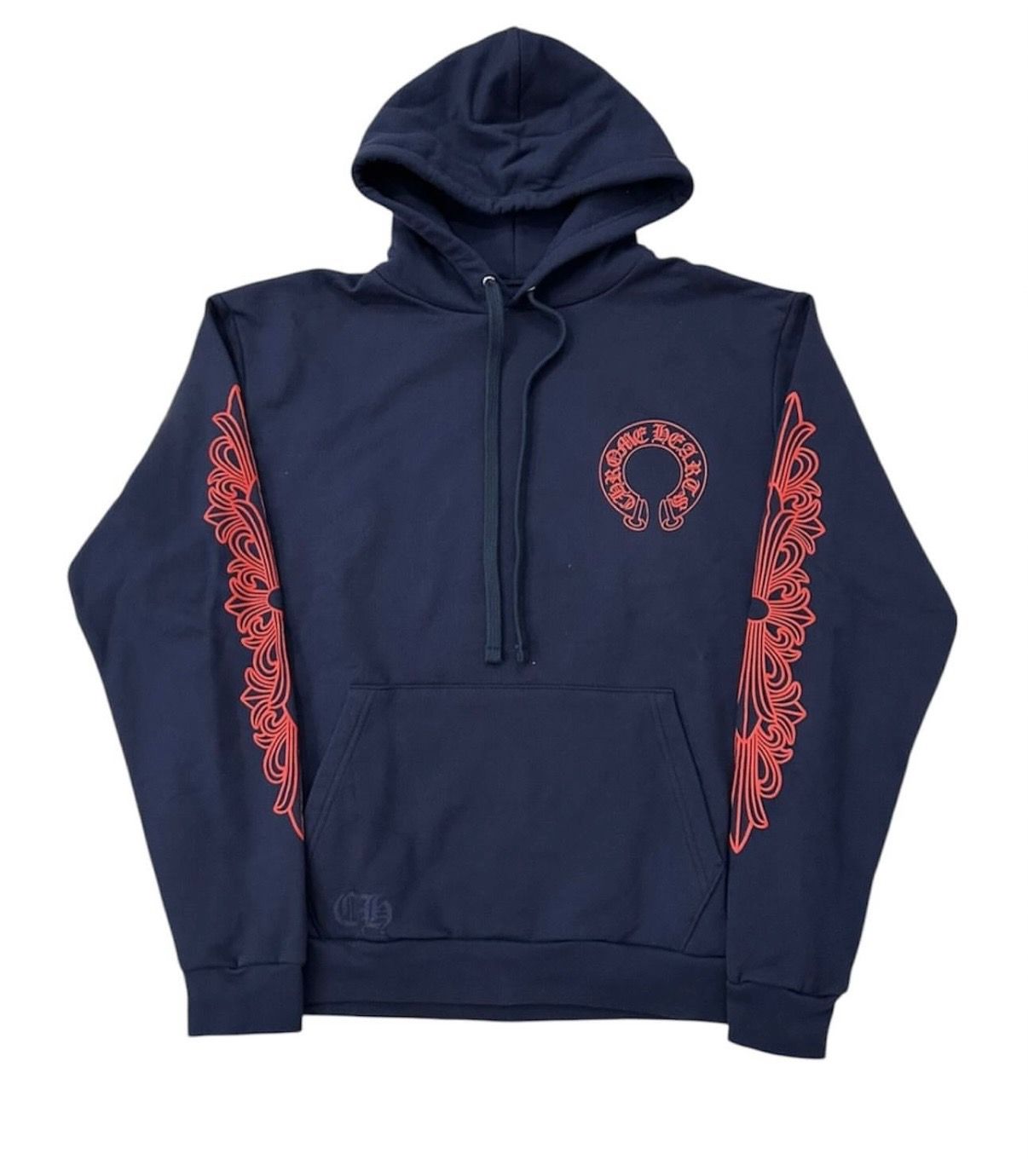 Chrome Hearts Navy Floral Hoodie