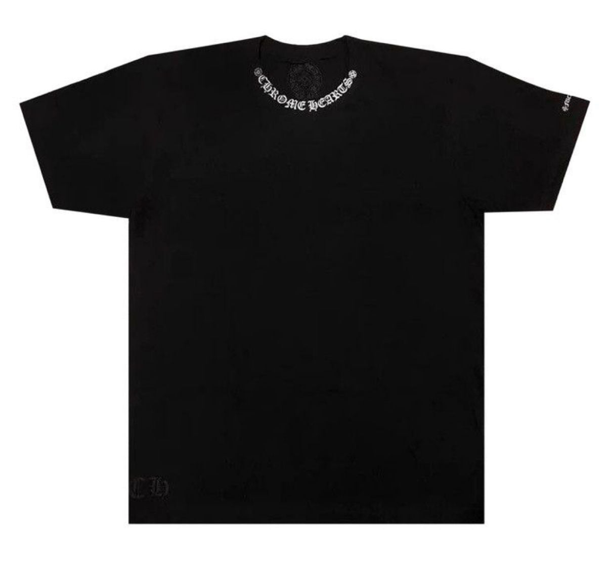 Chrome Hearts Black Neck Scroll S/s