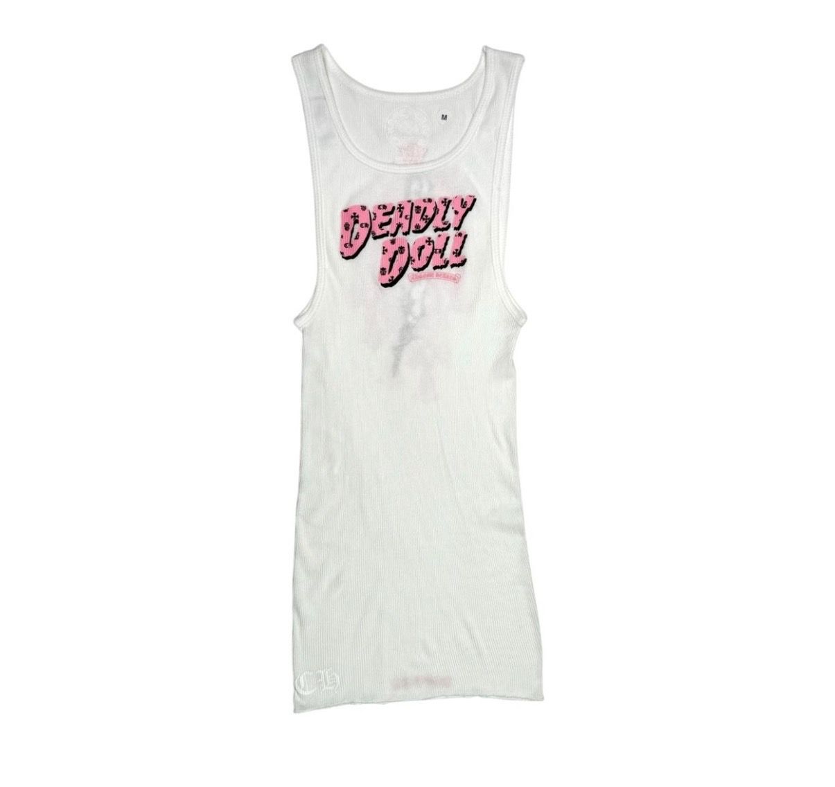 Chrome Hearts White Deadly Doll Tank Top