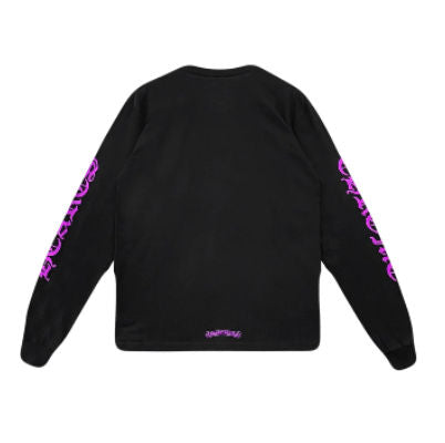 Chrome Hearts Black Purple Neck Scroll L/S