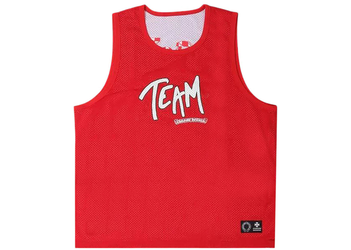 Chrome Hearts X Matty Boy Red Mesh Basketball Jersey