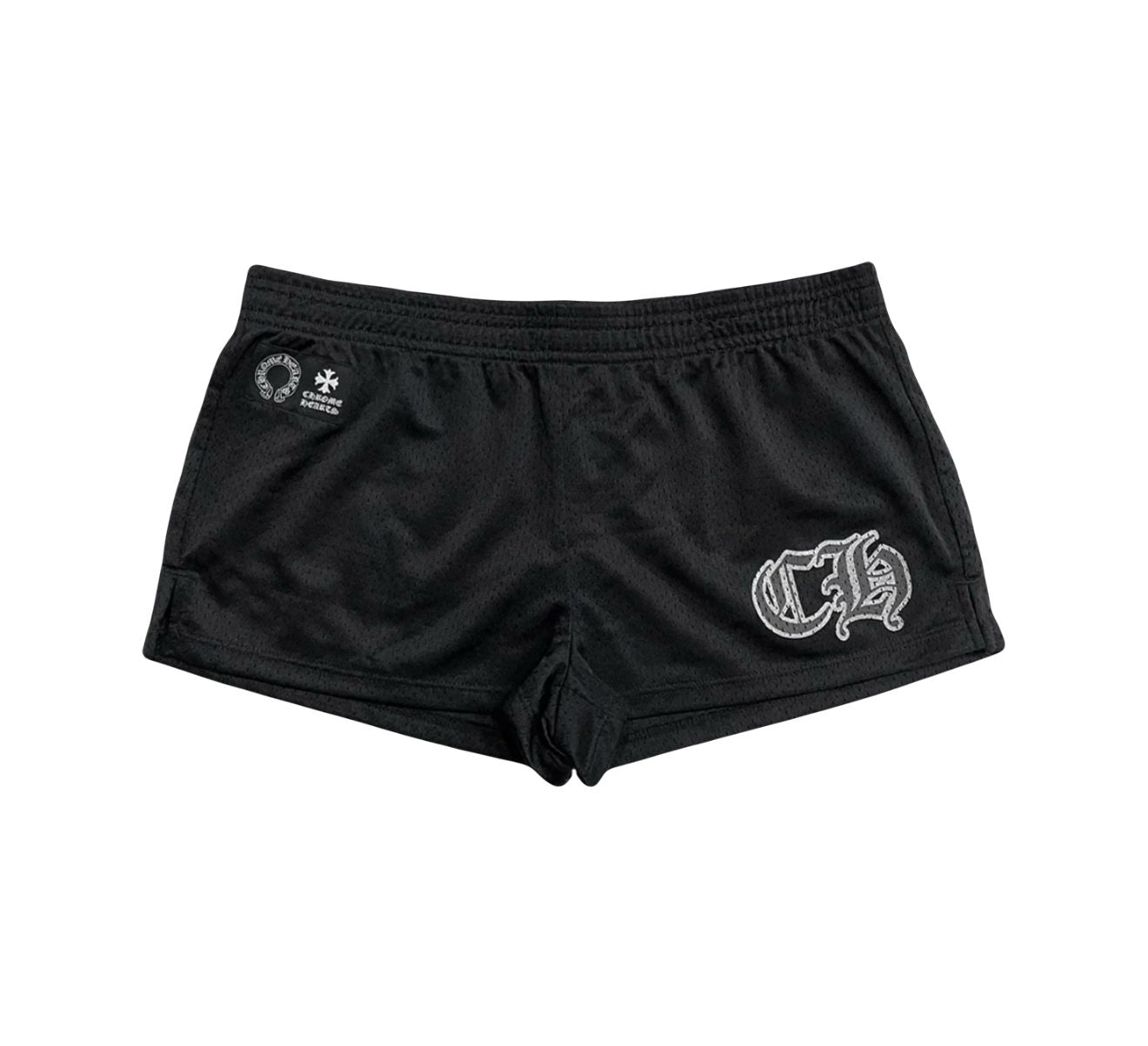 Chrome Hearts Black Womens Mesh Booty Shorts