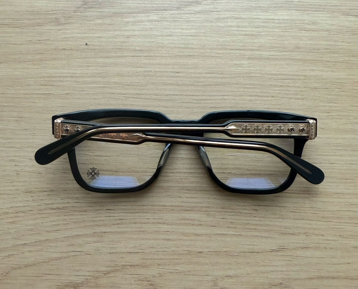 Chrome Hearts Black & Gold Ambidixtrous Glasses