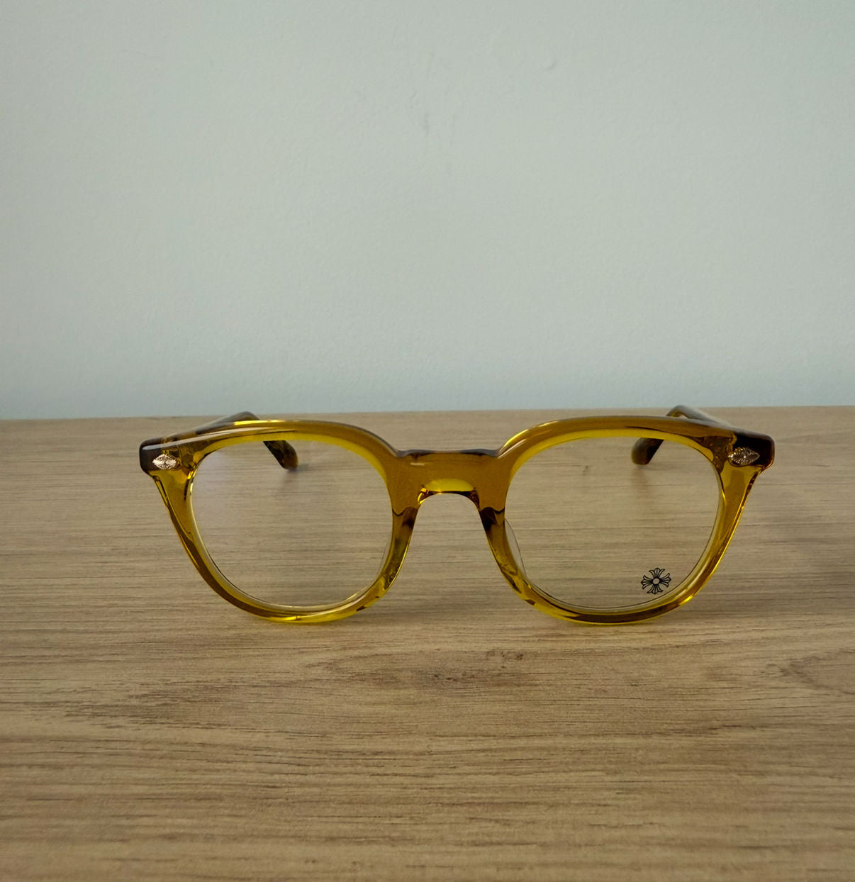 Chrome Hearts Yellow Translucent Justin Glasses