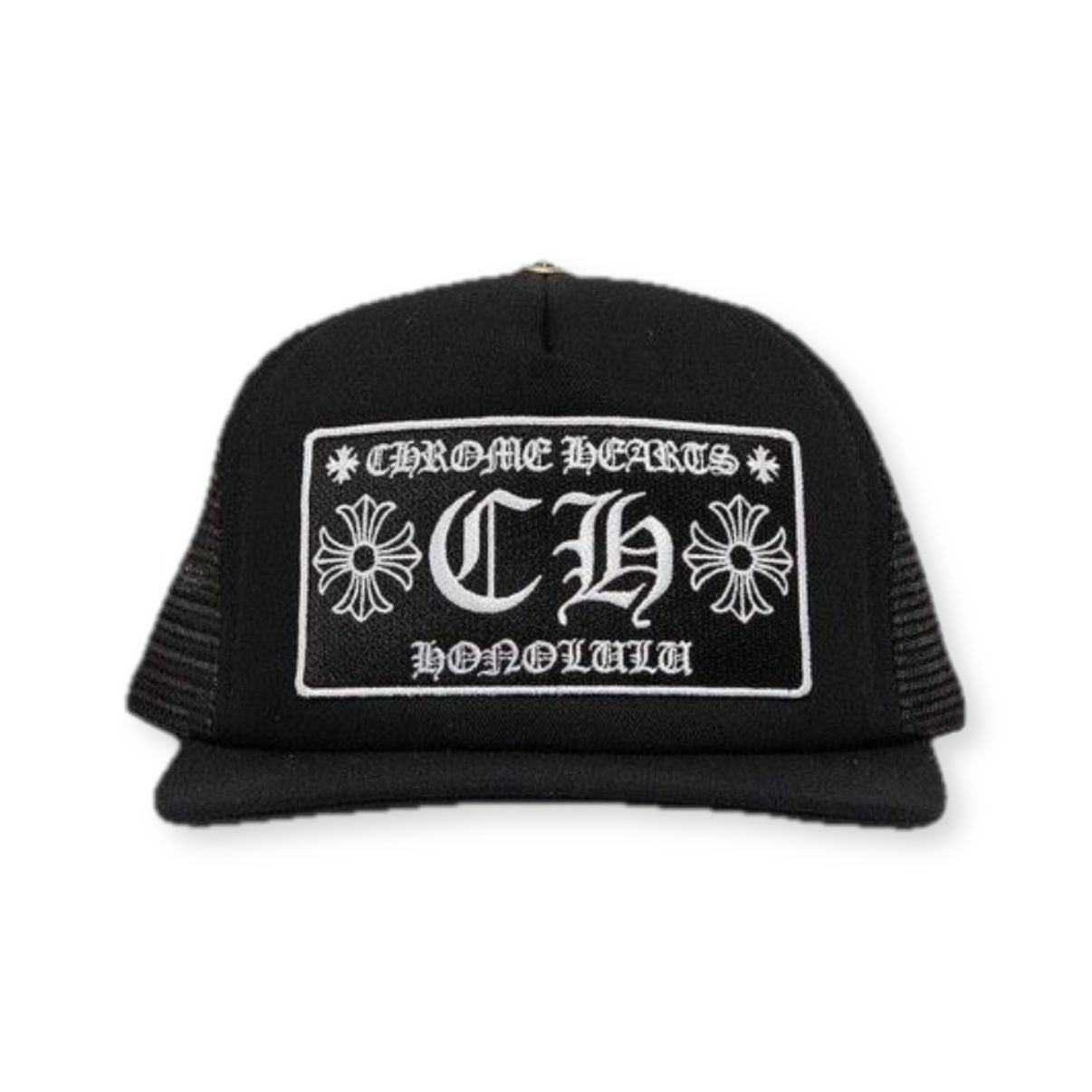 Chrome Hearts Black Honolulu Trucker Hat