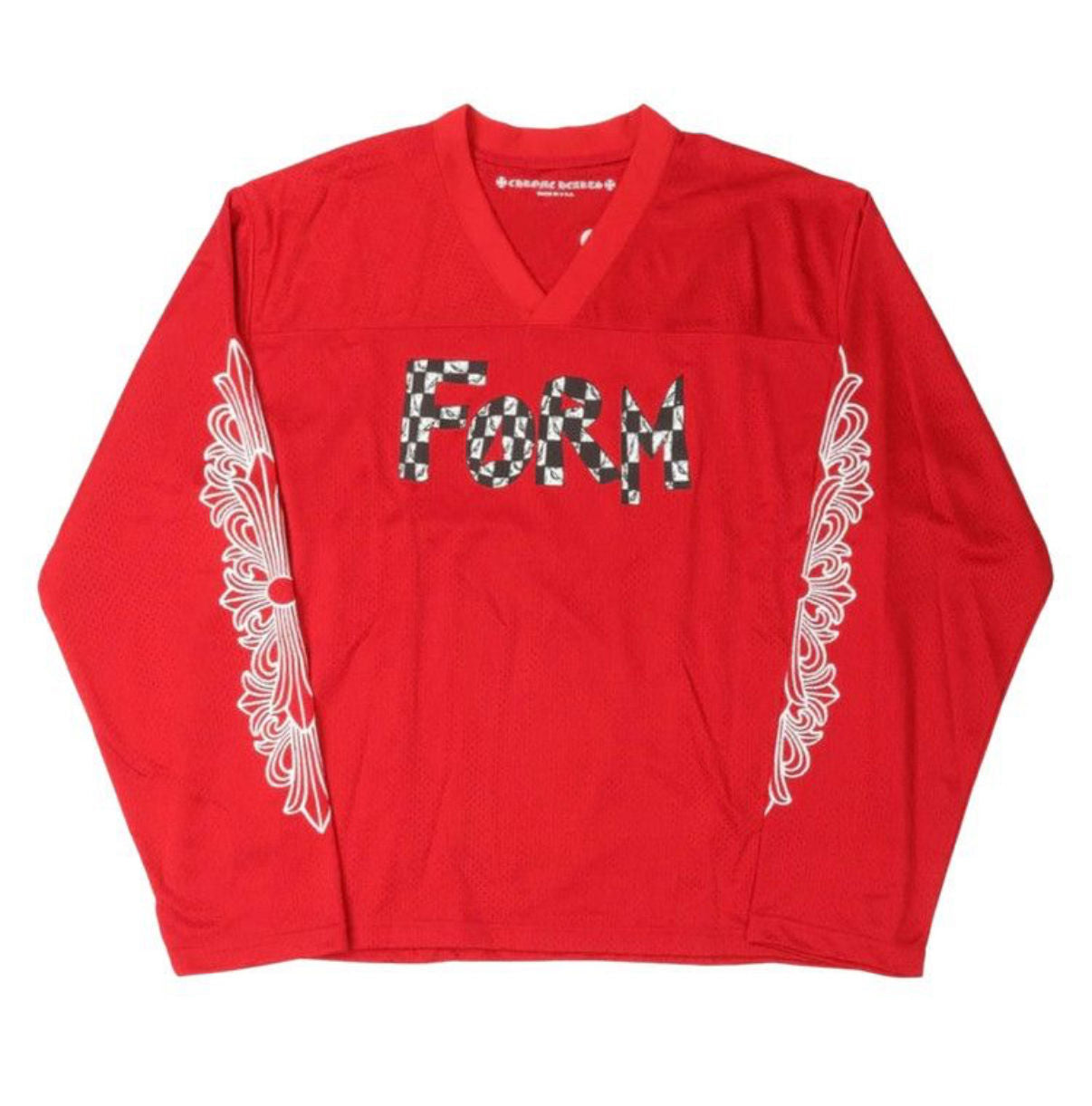 Chrome Hearts Red Mesh Longsleeve Jersey