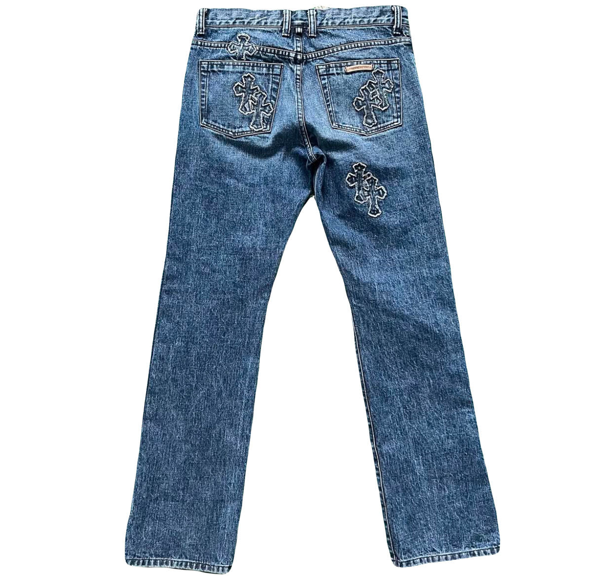 Chrome Hearts Denim Cross Patch Jeans