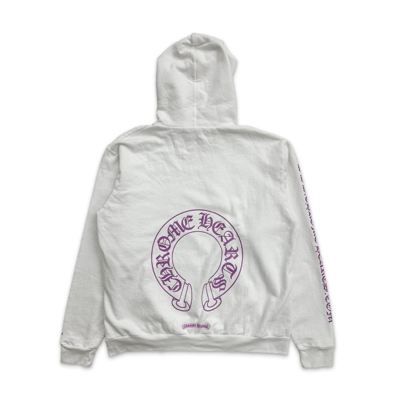 Chrome Hearts White Purple Glitter Hoodie