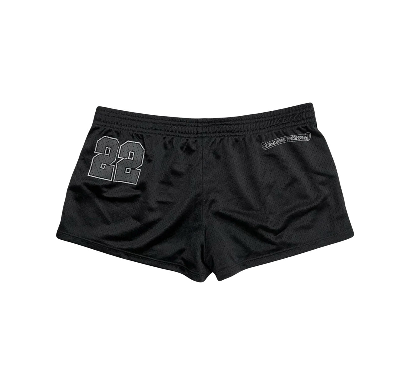 Chrome Hearts Black Womens Mesh Booty Shorts