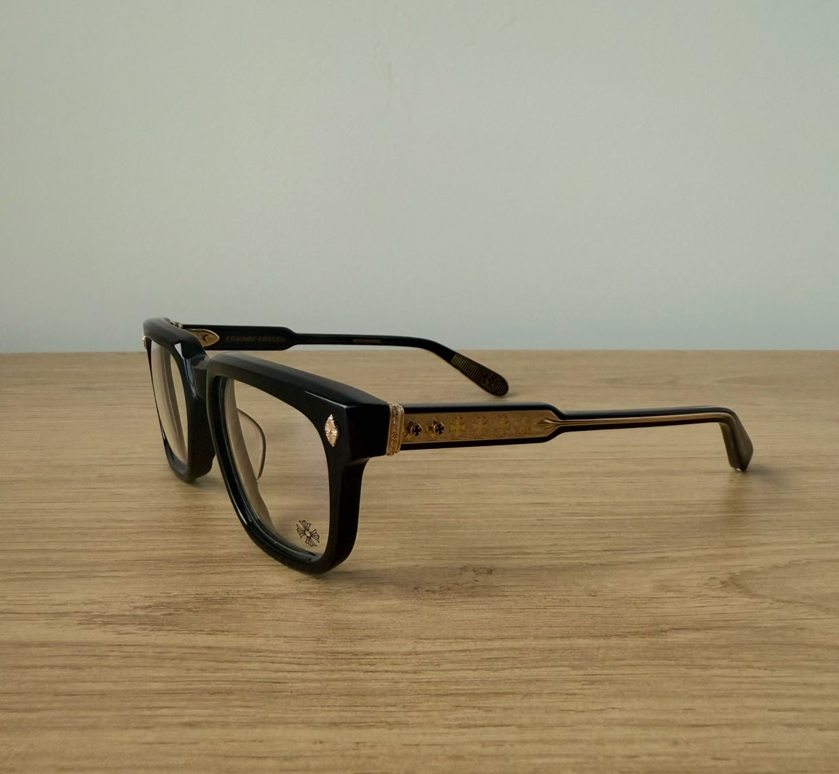 Chrome Hearts Black & Gold Ambidixtrous Glasses