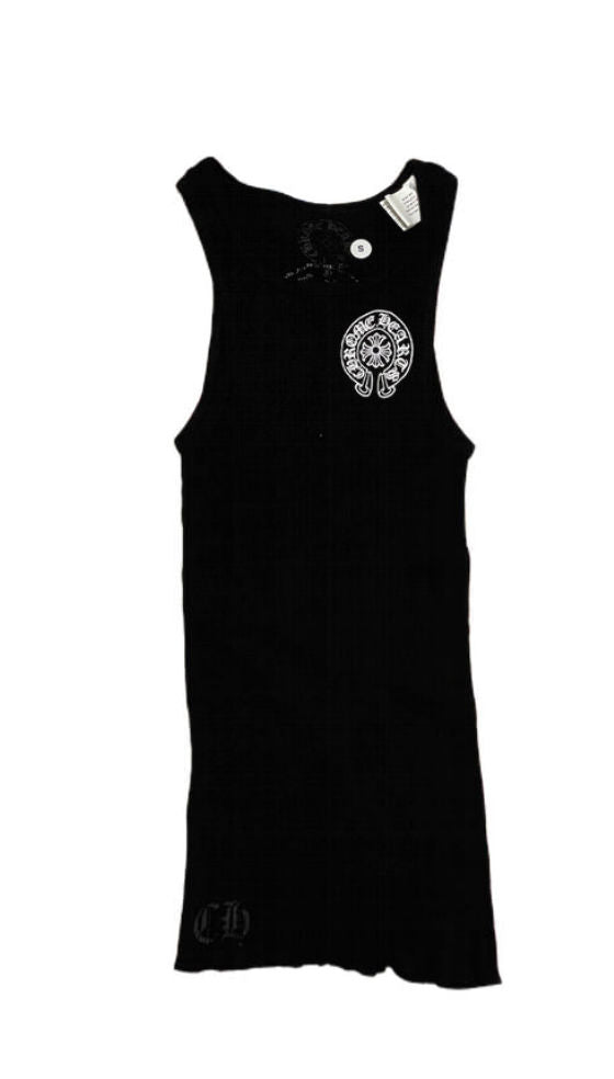 Chrome Hearts Black Horseshoe Tank Top