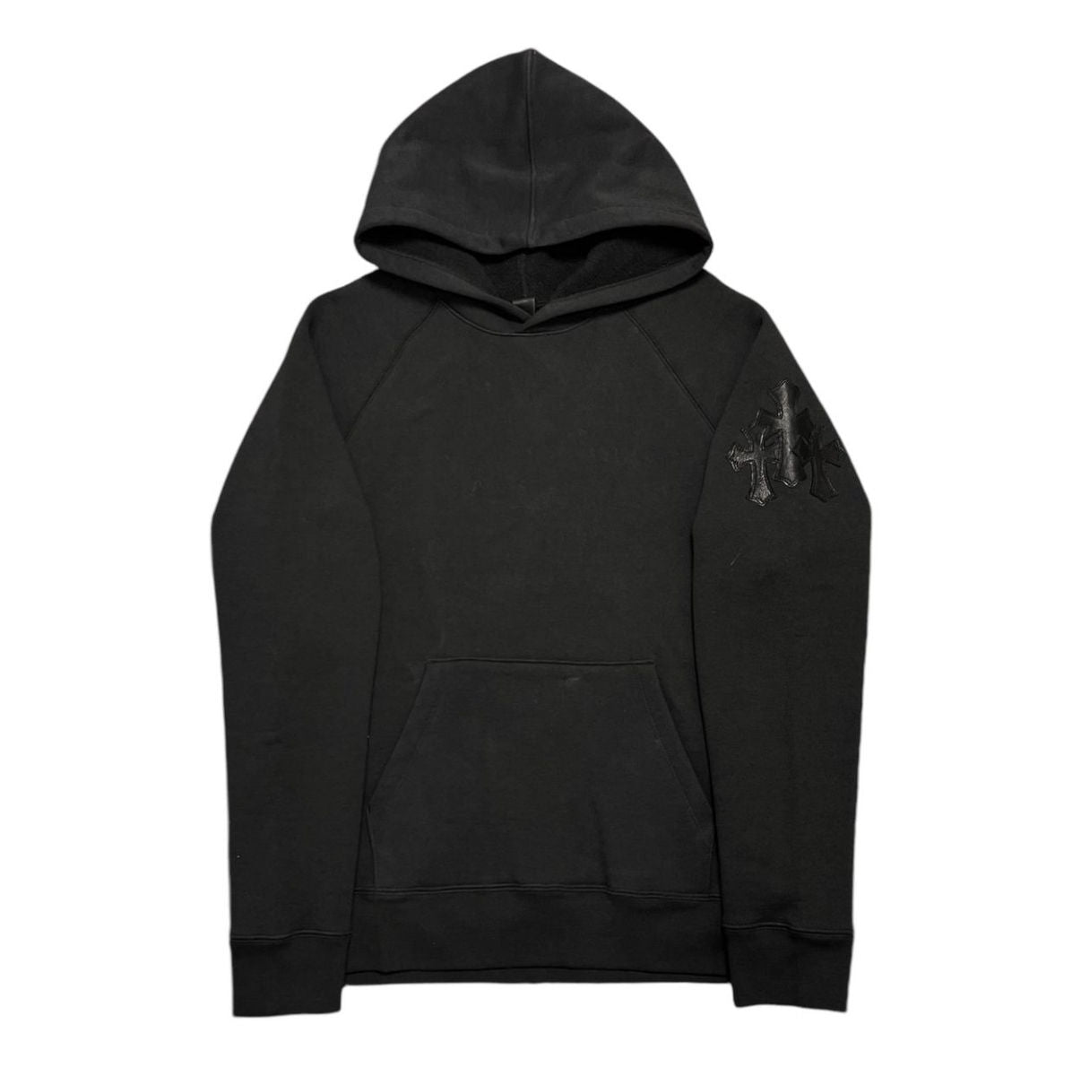 Chrome Hearts Paperjam Leather Triple Cross Hoodie