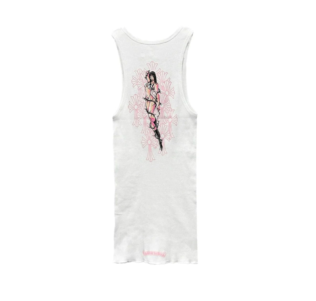 Chrome Hearts White Deadly Doll Tank Top