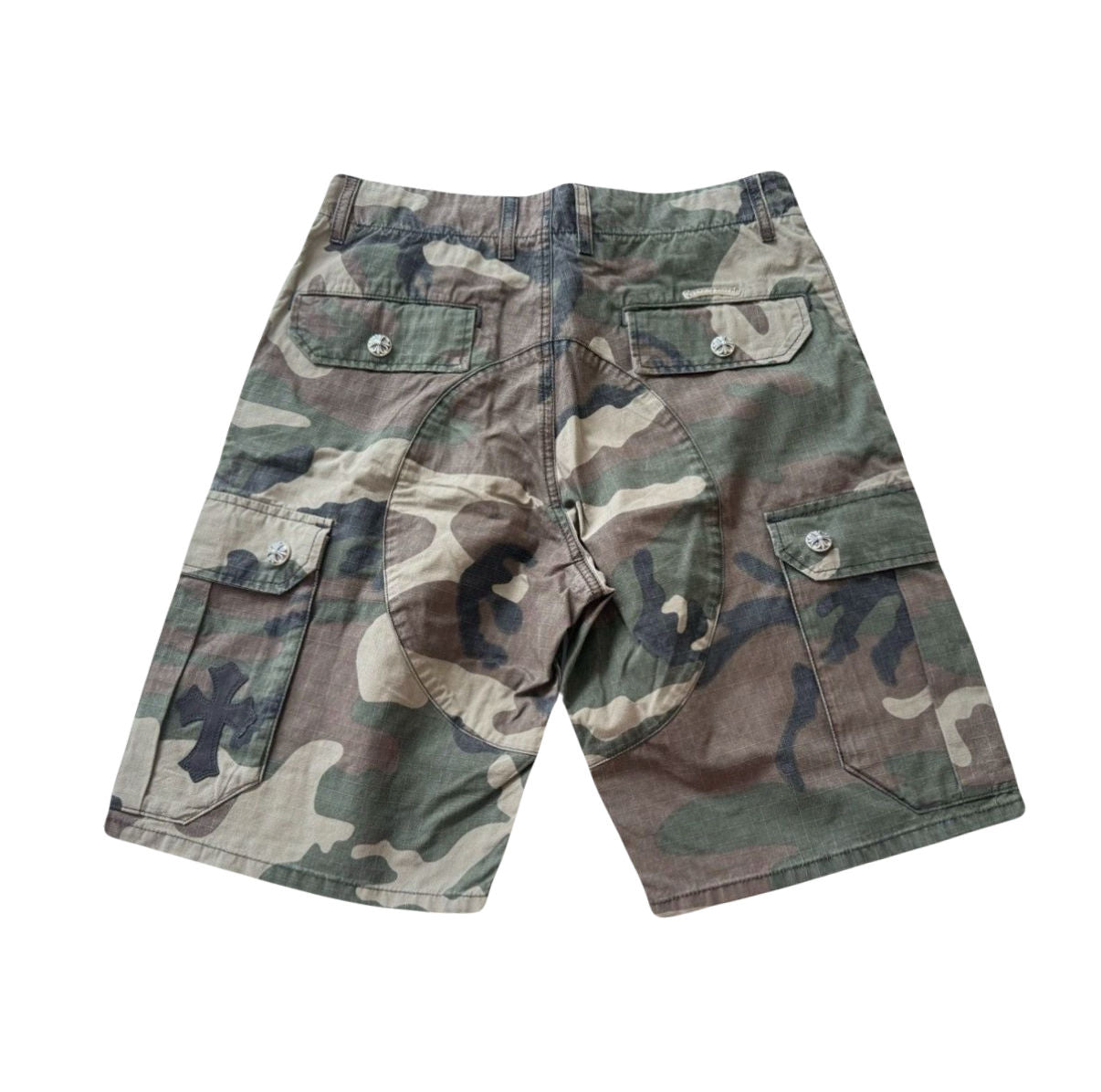 Chrome Hearts Camo Cross Patch Cargo Shorts