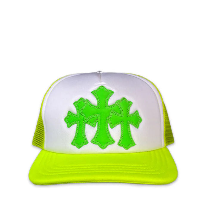 Chrome Hearts Art Basel Green Triple Cross Trucker