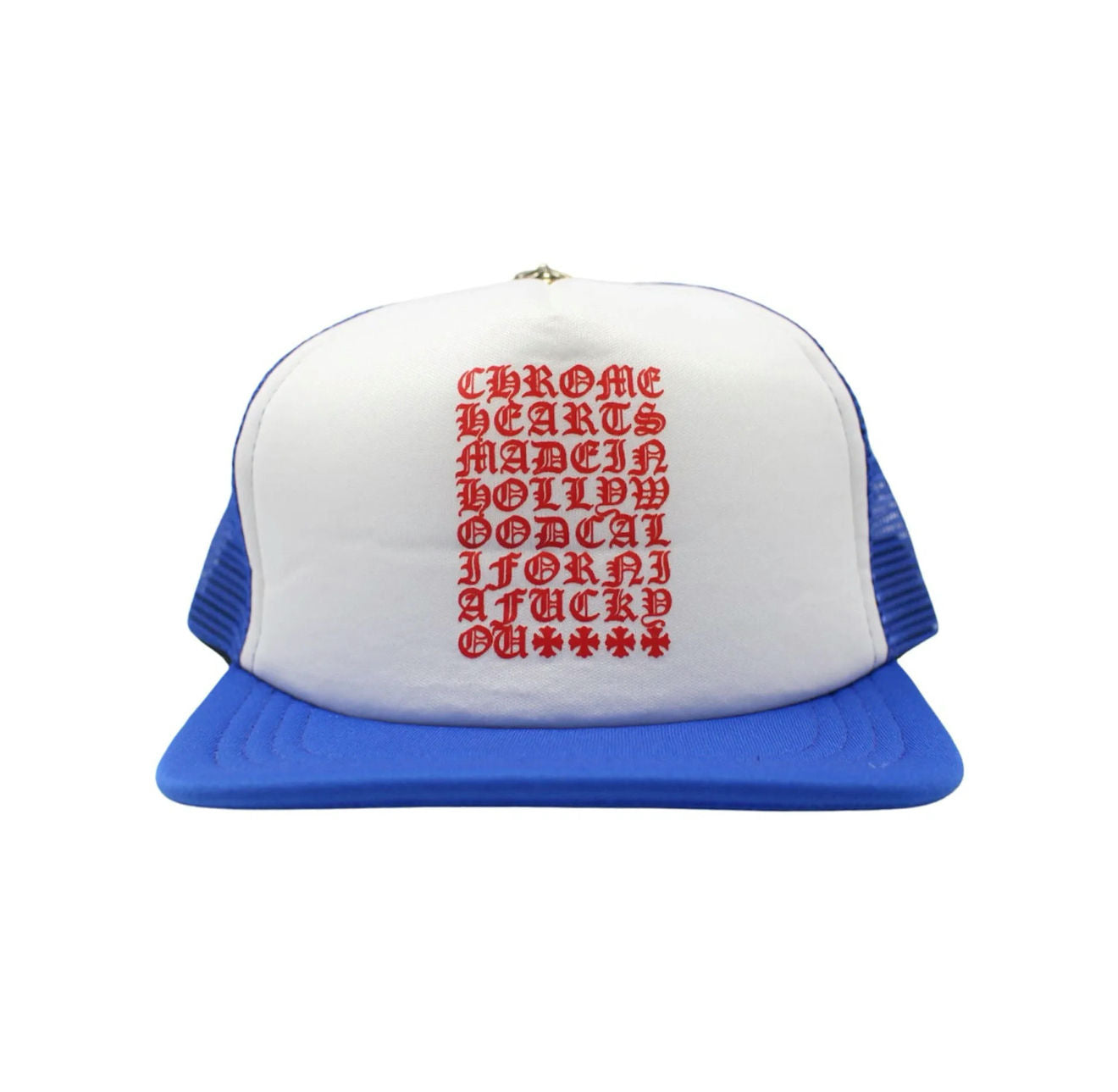 Chrome Hearts Blue Eye Chart Trucker Hat