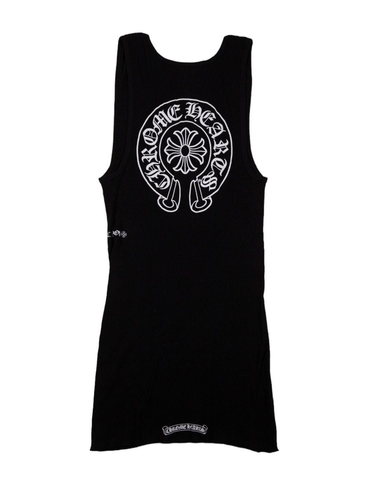 Chrome Hearts Black Fuck You Horseshoe Tank Top