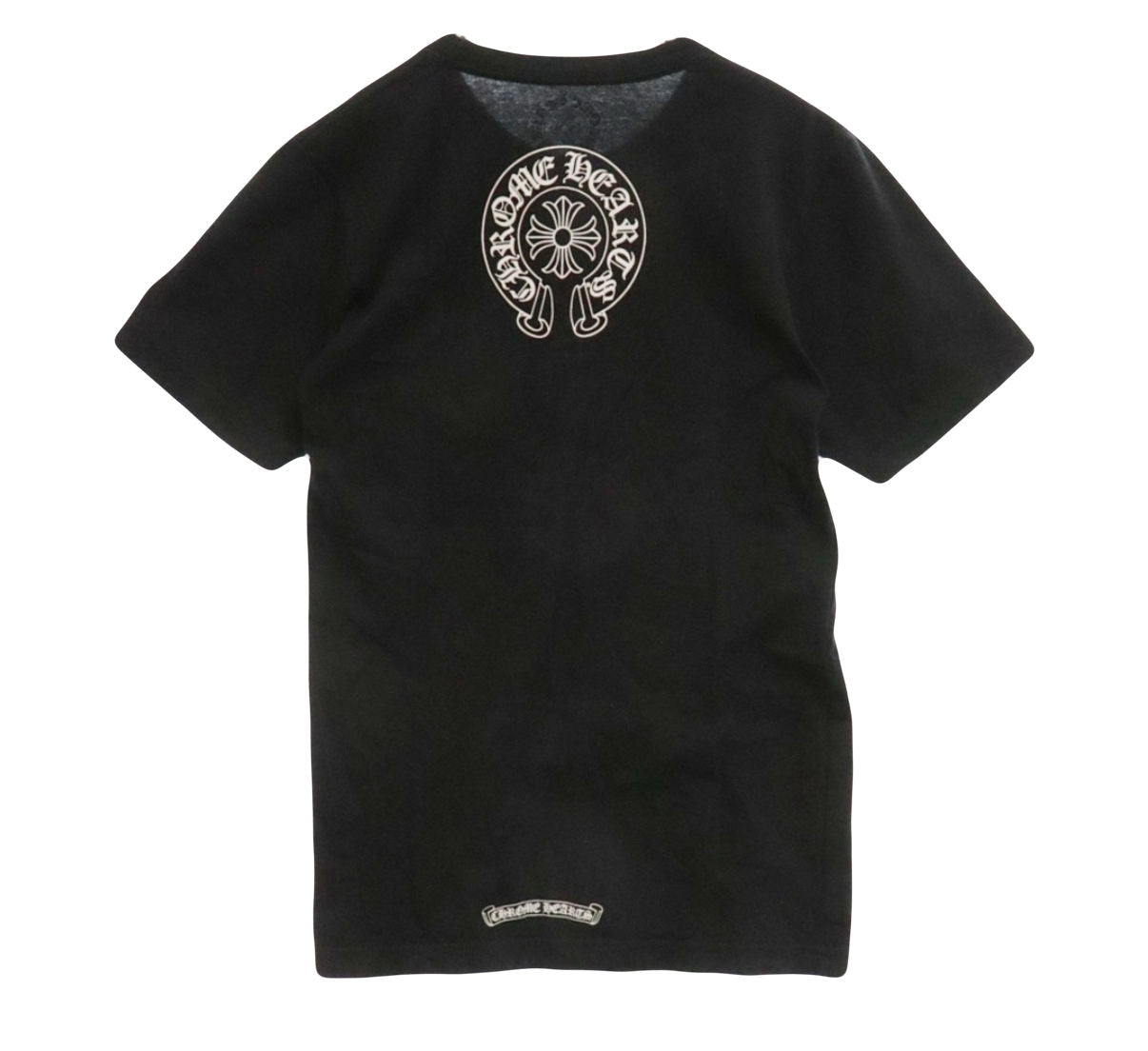 Chrome Hearts Black Neck Scroll - Horseshoe Back S/s