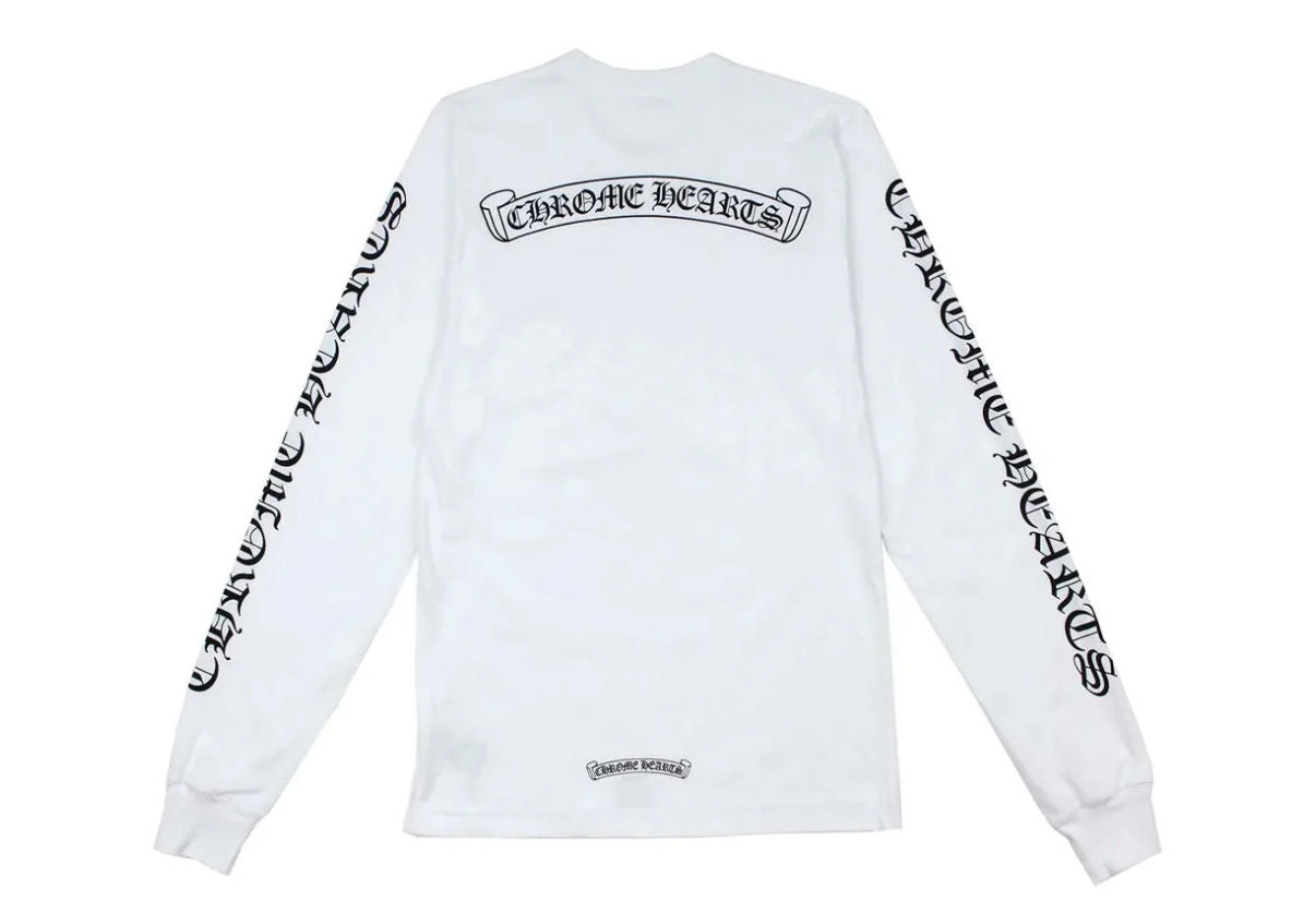 Chrome Hearts White Scroll L/s