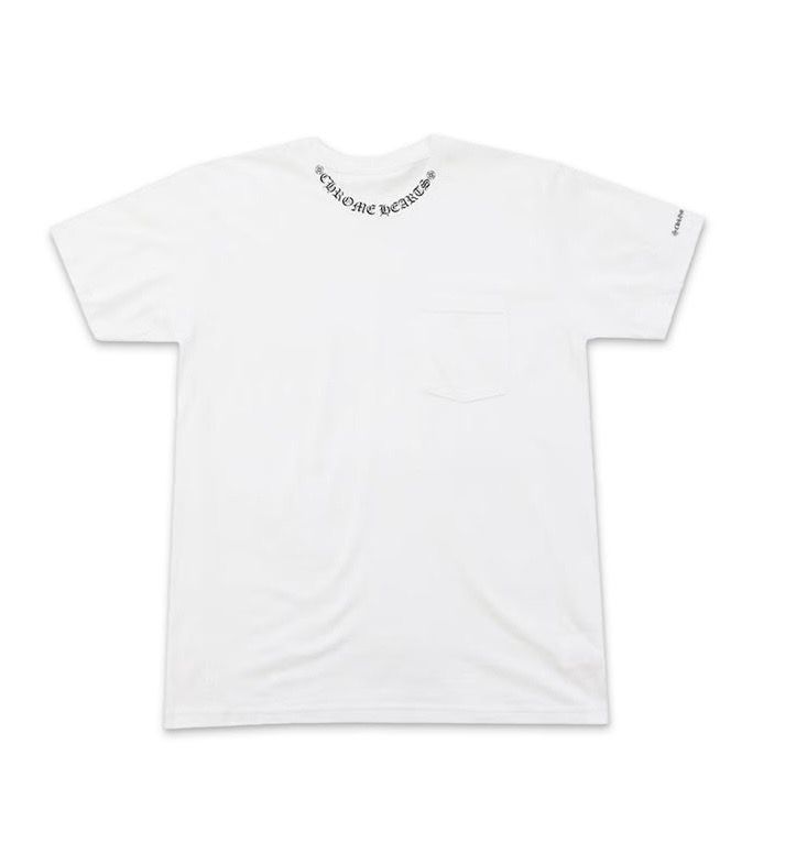 Chrome Hearts White Neck Scroll S/s