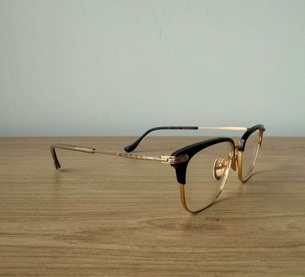 Chrome Hearts Black & Gold Muffbuffin' Glasses