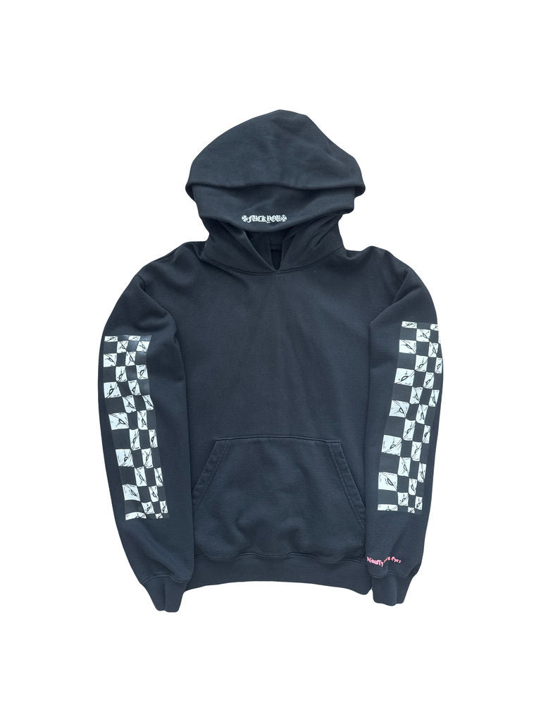 Chrome Hearts Black 99 Eyes Double Hooded Hoodie - Like New