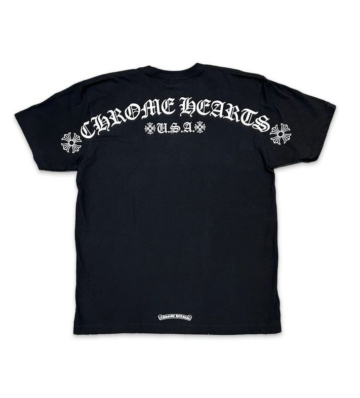 Chrome Hearts Black USA Scroll S/s