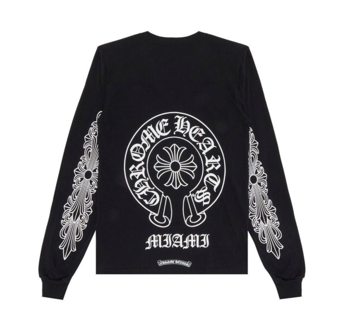 Chrome Hearts Black Miami Floral L/s