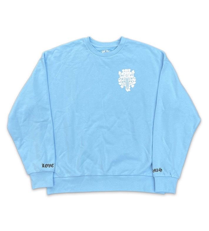 Chrome Hearts Blue Dagger Art Basel Crewneck