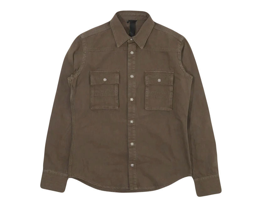 Chrome Hearts Fleur Patch Military Shirt