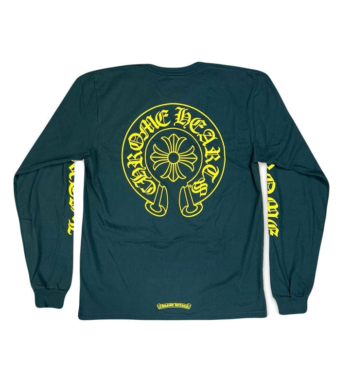 Chrome Hearts Green Yellow Horseshoe L/s