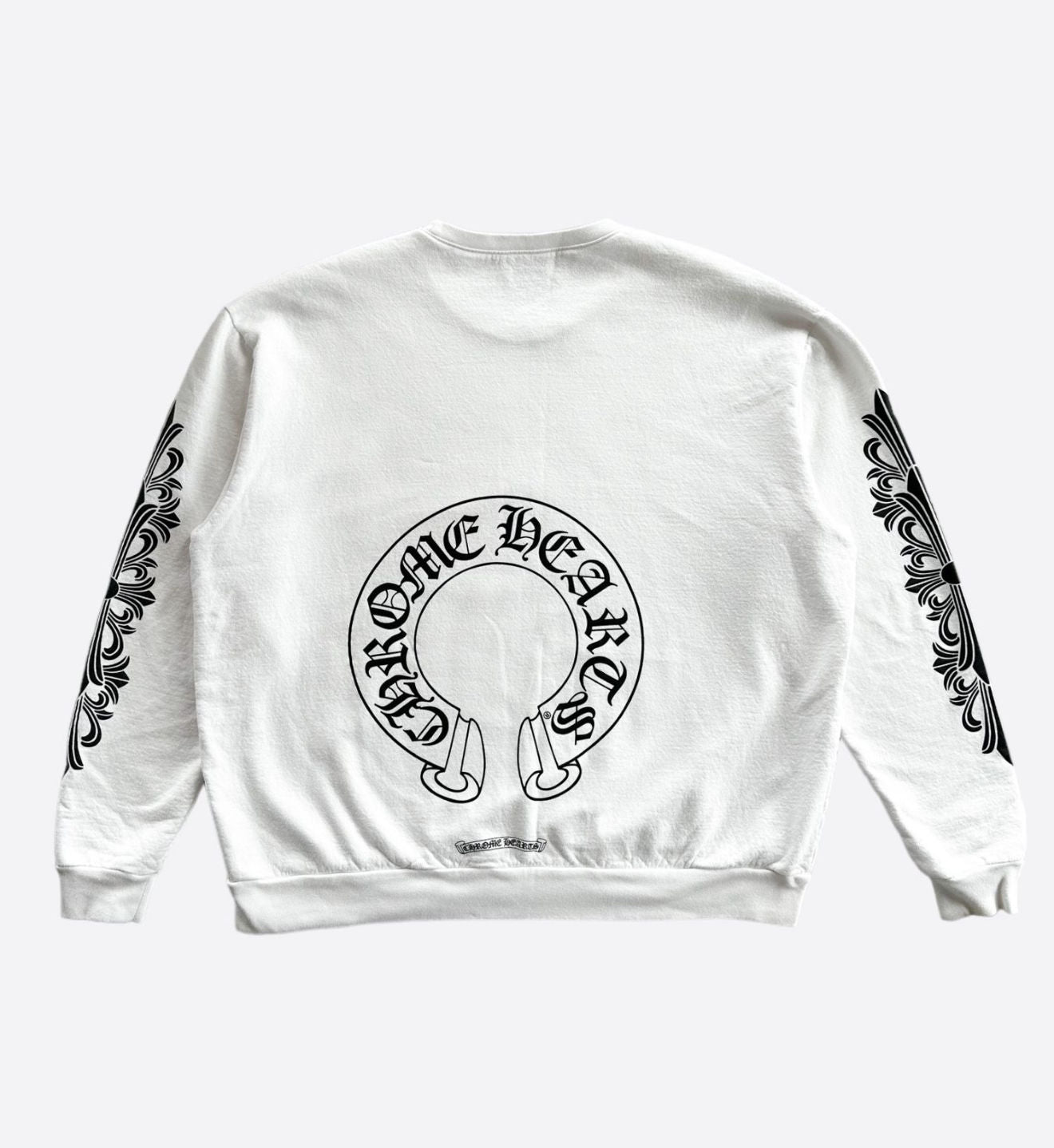 Chrome Hearts White Floral Crewneck