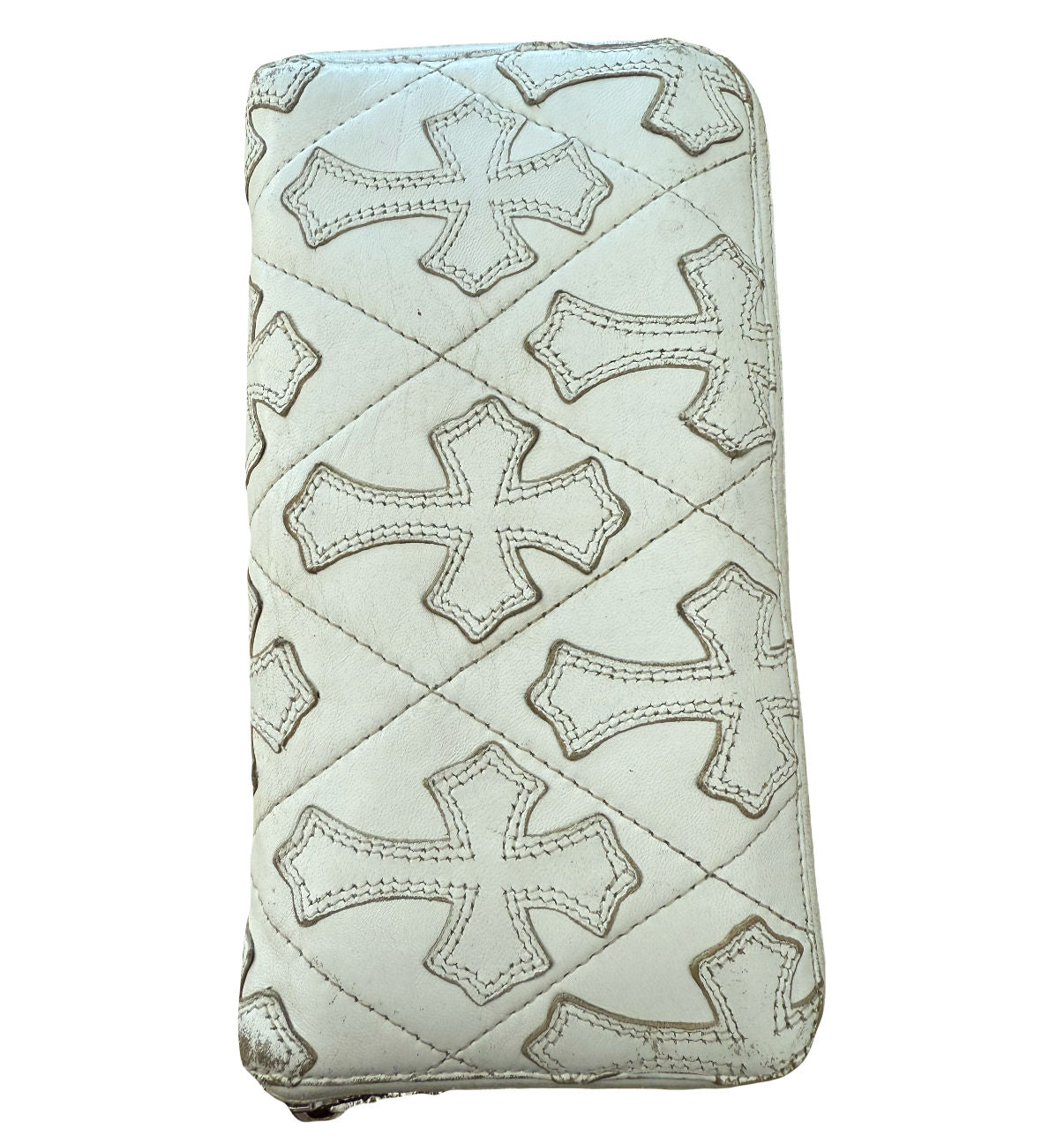 Chrome Hearts White Cross Patch Wallet