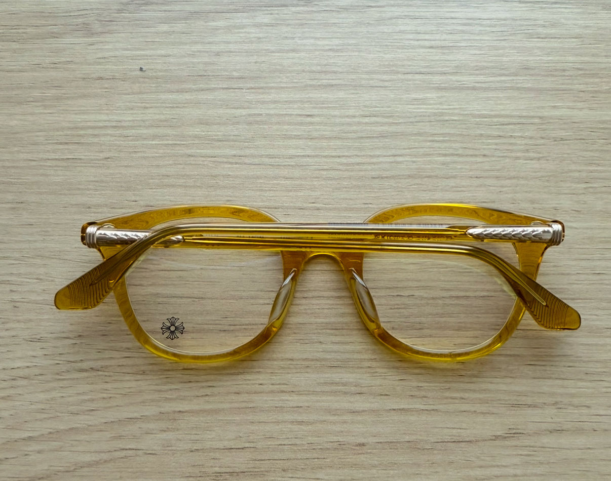 Chrome Hearts Yellow Translucent Justin Glasses