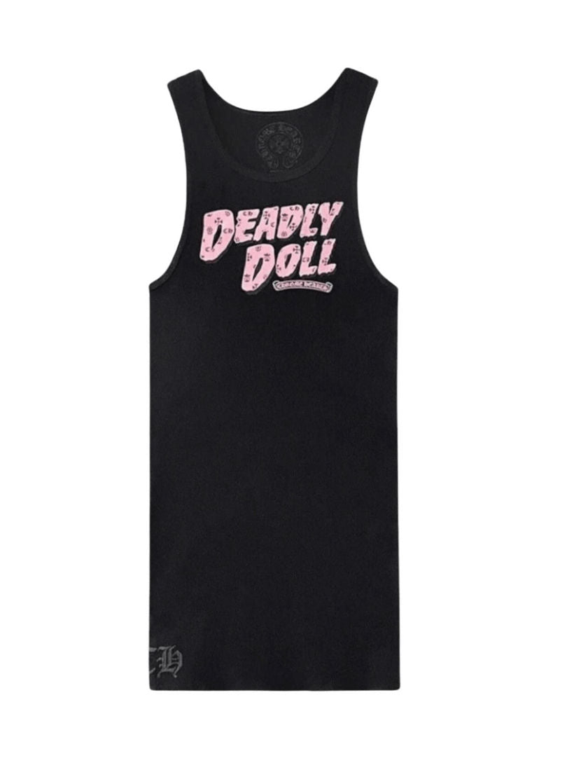 Chrome Hearts Black Deadly Doll Tank Top