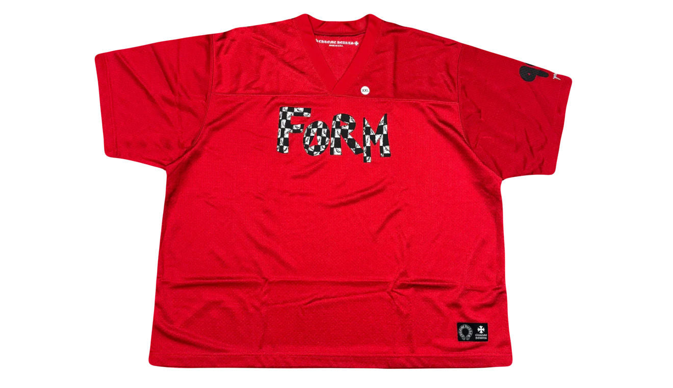 Chrome Hearts X Matty Boy Red Mesh Football Jersey - Used/Worn