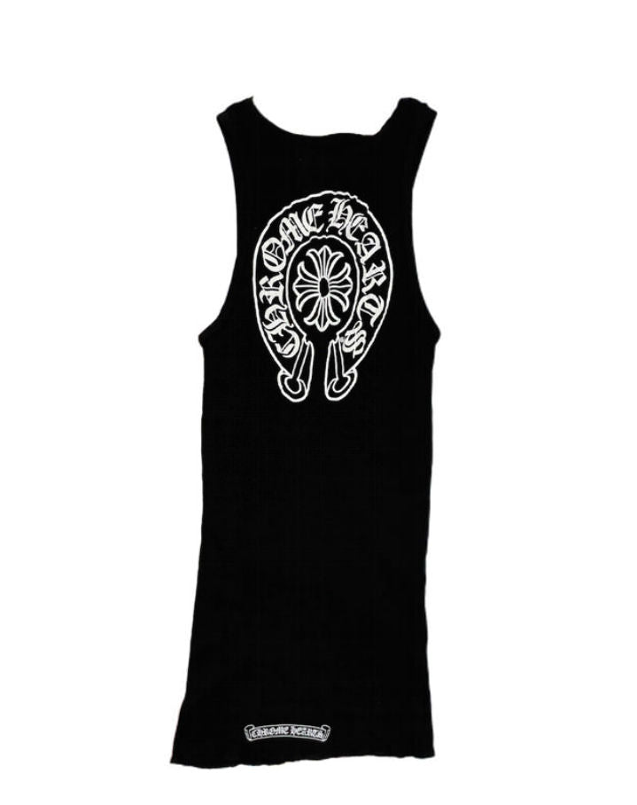 Chrome Hearts Black Horseshoe Tank Top