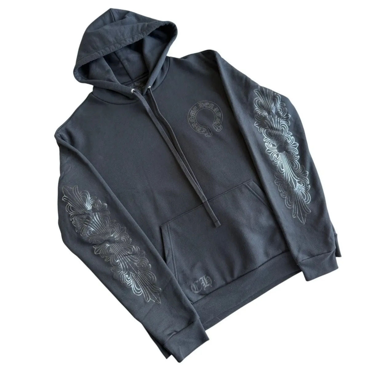 Chrome Hearts Black Floral Online Hoodie