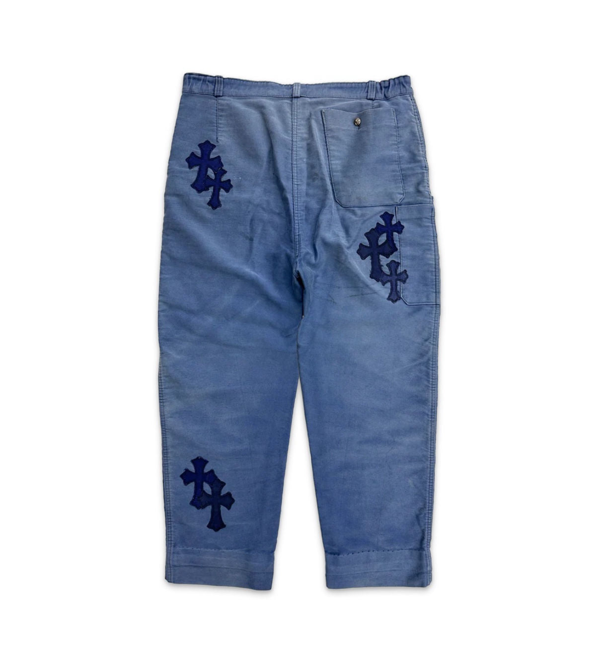 Chrome Hearts French Workwear Cross Patch Pants