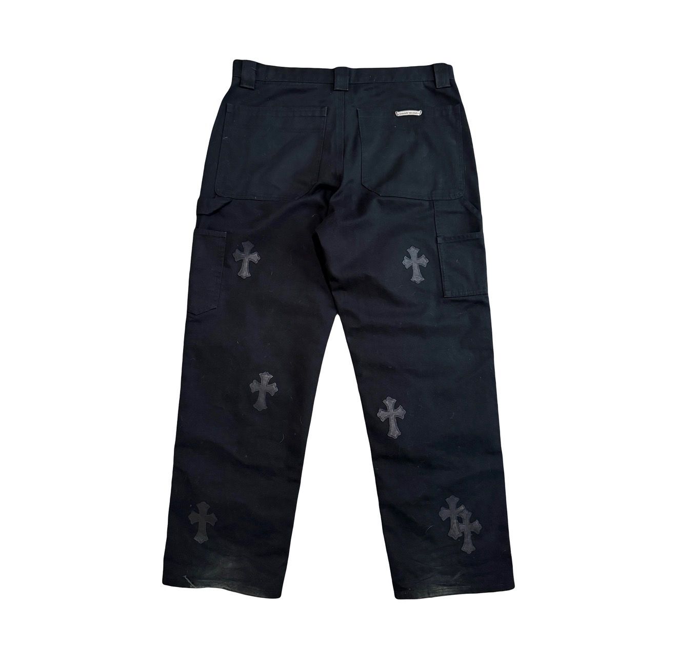 Chrome Hearts Black Cross Patch Double Knee - Lightly Used
