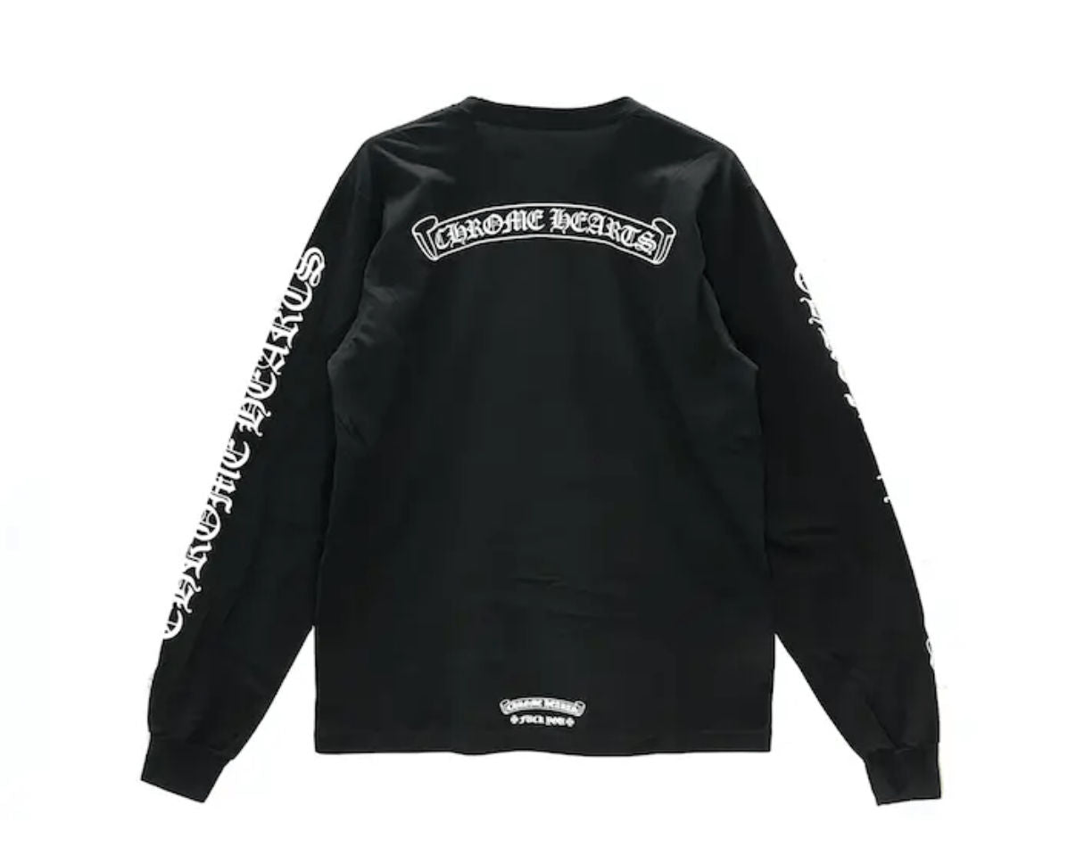 Chrome Hearts Black Scroll L/s